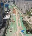 中铁北京工程局一公司西安航天北路市政工程项目外运弃渣全部清运完成