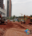 中铁二十三局集团河源东源市政工程跑步进场陆续开始进入施工