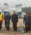 宁夏自治区交通运输厅厅长曹志斌到中铁二十一局四公司银昆高速公路项目部调研督导