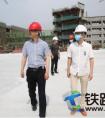 中铁二十一局四公司党委书记、董事长朱昌岳到沣西第二学校项目部检查指导工作