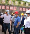 王政松陪同云桂公司总经理吴敏到大瑞项目检查指导