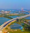 调顺跨海大桥一期工程预制箱梁全部架设完成